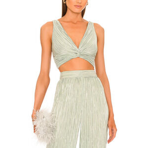 Sabina Musayev Shimmery Mint Savannah Top Size S NWT